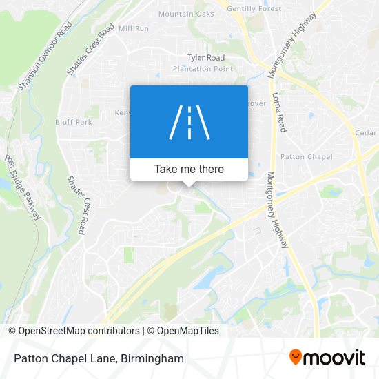 Patton Chapel Lane map