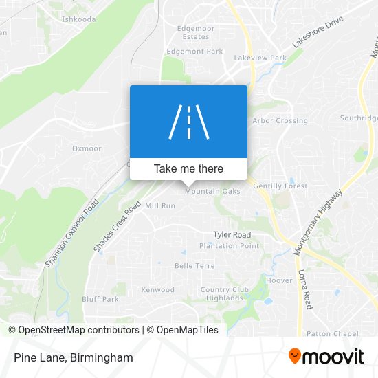 Mapa de Pine Lane