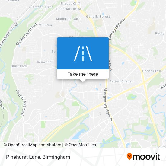 Mapa de Pinehurst Lane