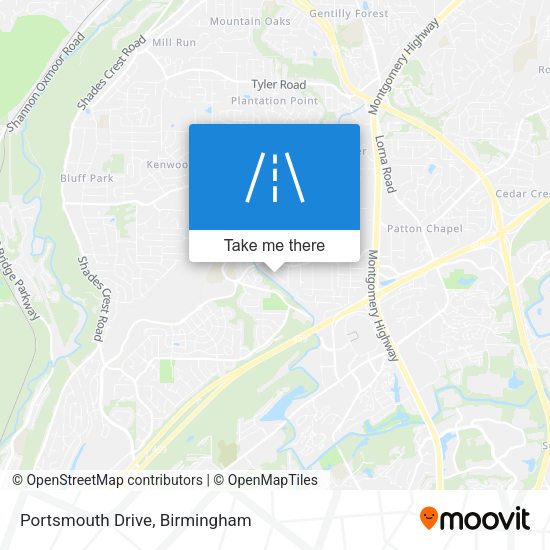 Portsmouth Drive map