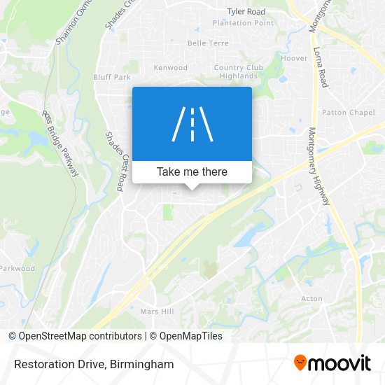 Restoration Drive map