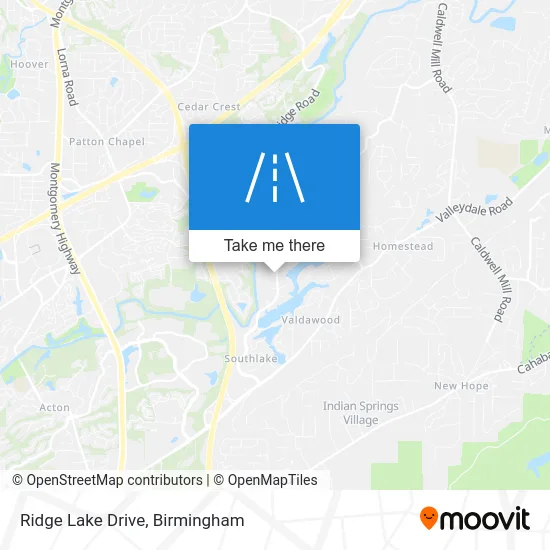 Ridge Lake Drive map