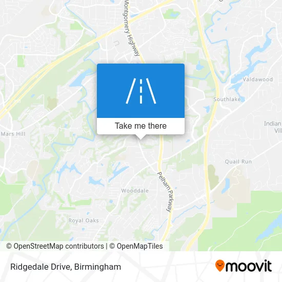 Ridgedale Drive map
