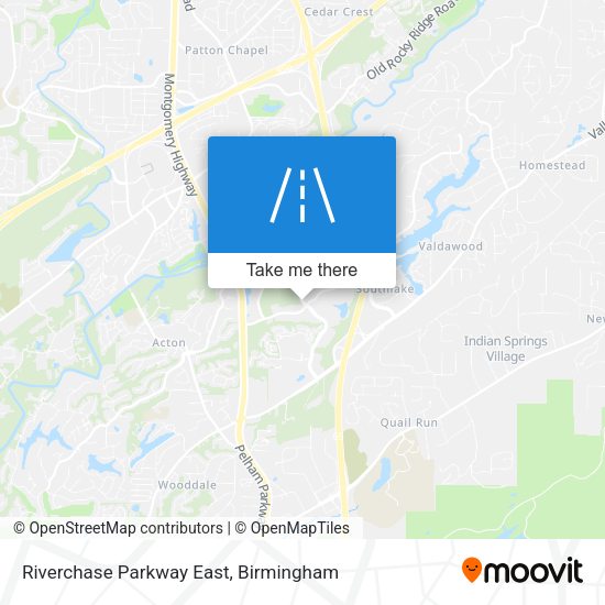 Riverchase Parkway East map
