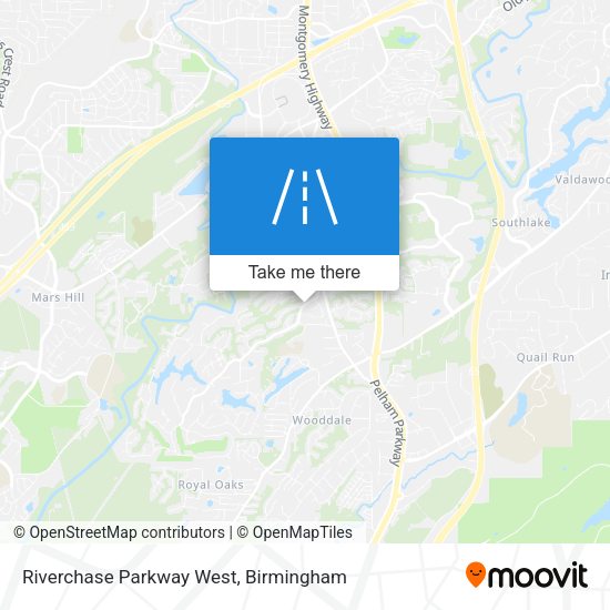 Riverchase Parkway West map