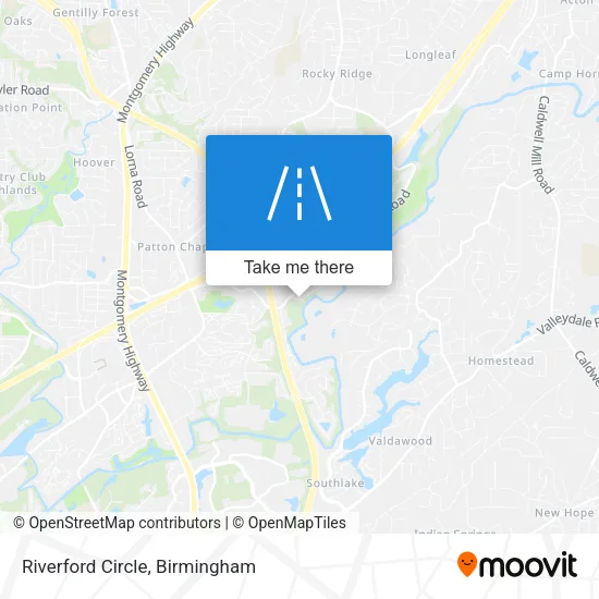 Riverford Circle map
