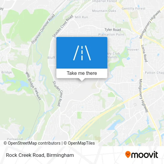 Rock Creek Road map