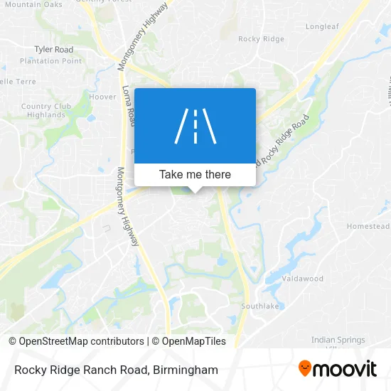 Rocky Ridge Ranch Road map