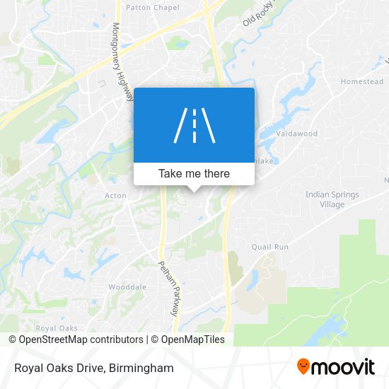 Royal Oaks Drive map