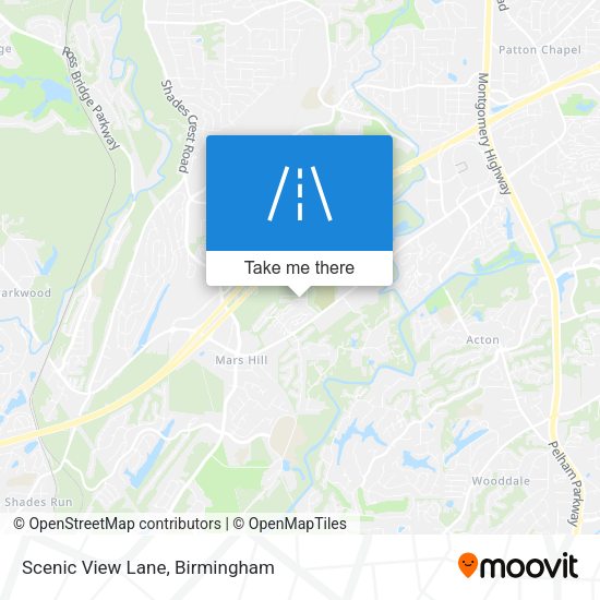 Scenic View Lane map
