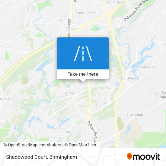Mapa de Shadowood Court
