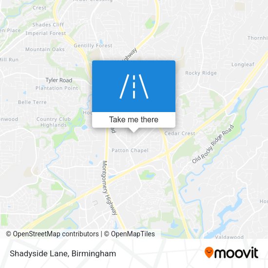 Mapa de Shadyside Lane
