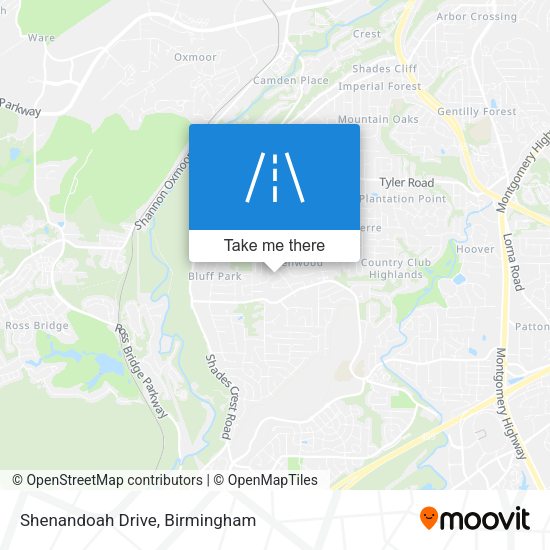 Shenandoah Drive map