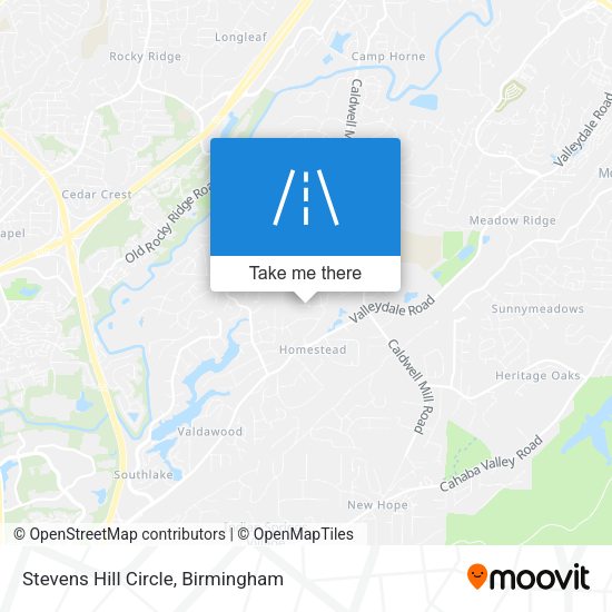 Stevens Hill Circle map