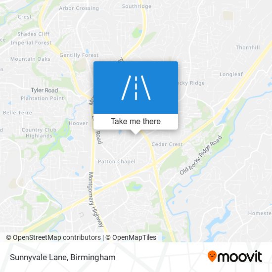 Sunnyvale Lane map