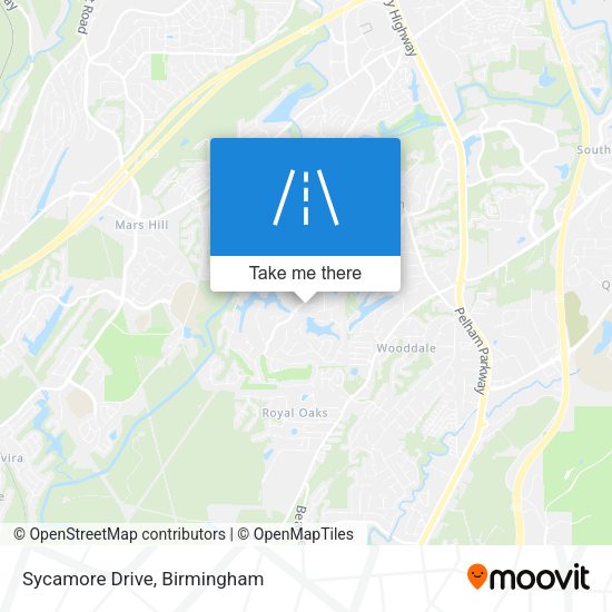 Mapa de Sycamore Drive