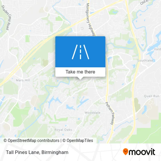 Tall Pines Lane map