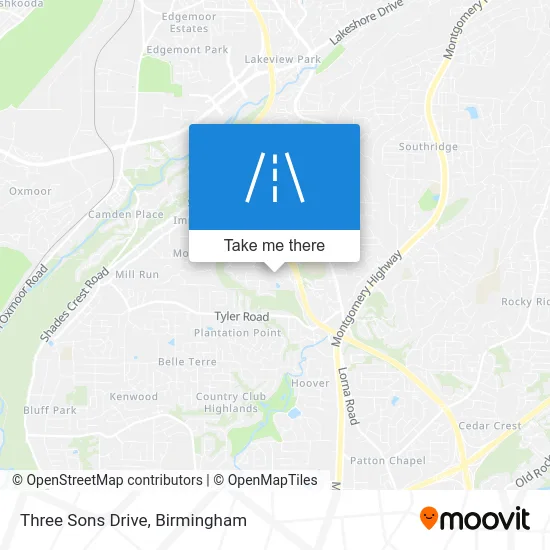 Three Sons Drive map