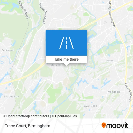 Trace Court map