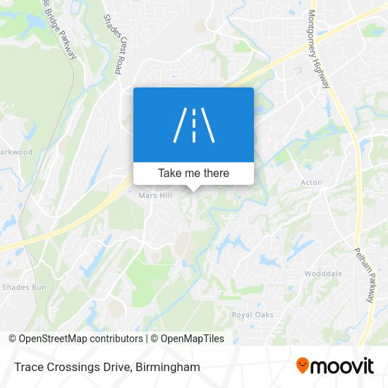 Trace Crossings Drive map