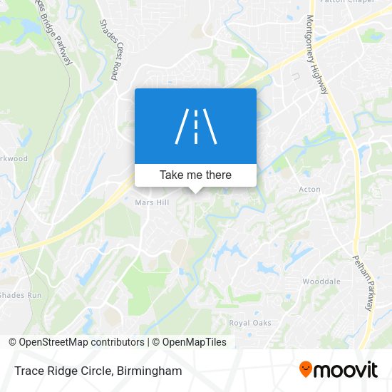 Mapa de Trace Ridge Circle