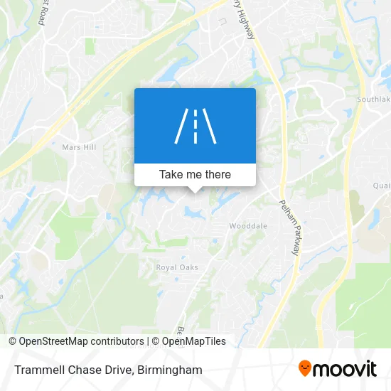 Trammell Chase Drive map