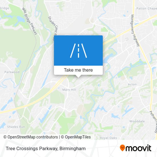 Mapa de Tree Crossings Parkway