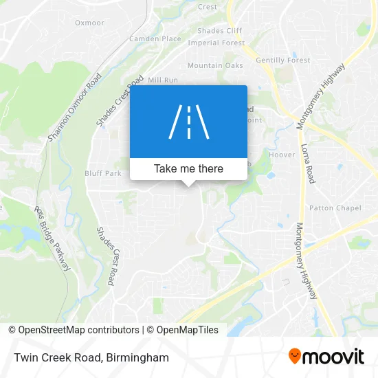 Twin Creek Road map