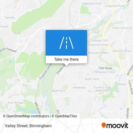 Valley Street map