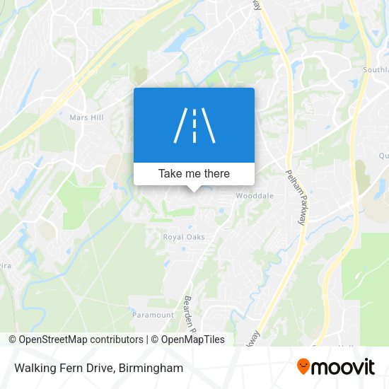 Walking Fern Drive map