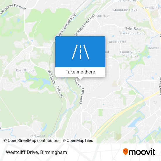 Mapa de Westcliff Drive