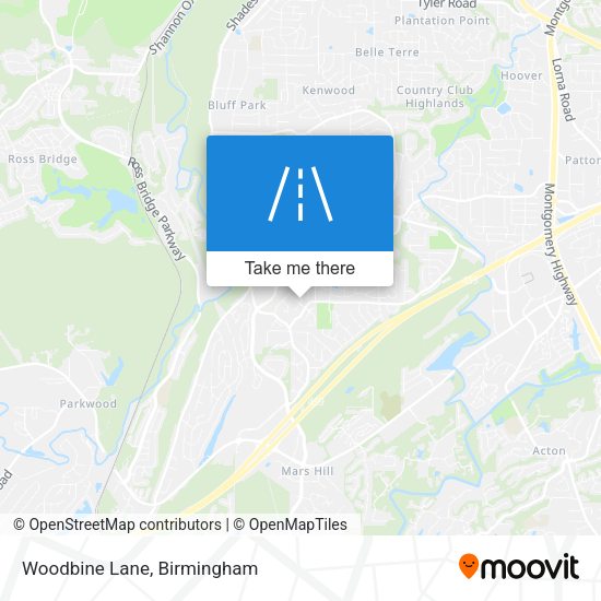 Woodbine Lane map