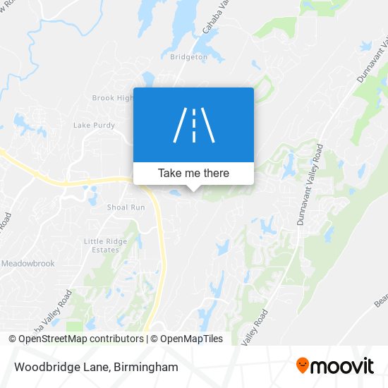 Woodbridge Lane map