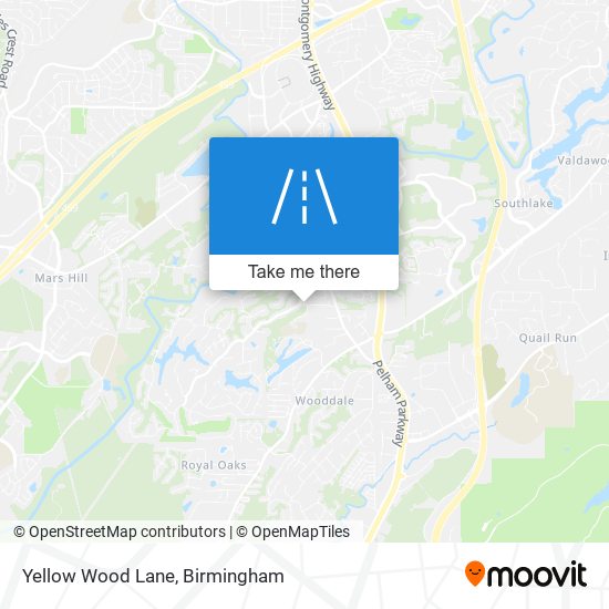 Yellow Wood Lane map