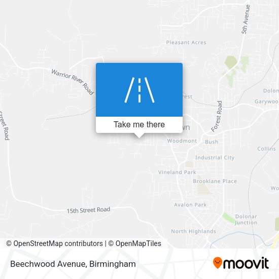 Beechwood Avenue map