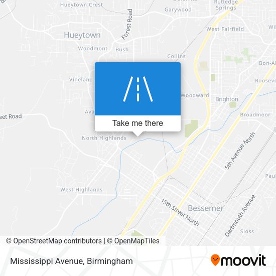 Mapa de Mississippi Avenue