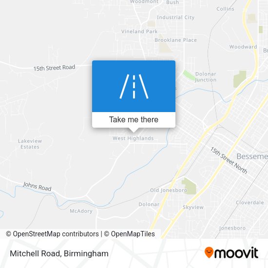 Mapa de Mitchell Road