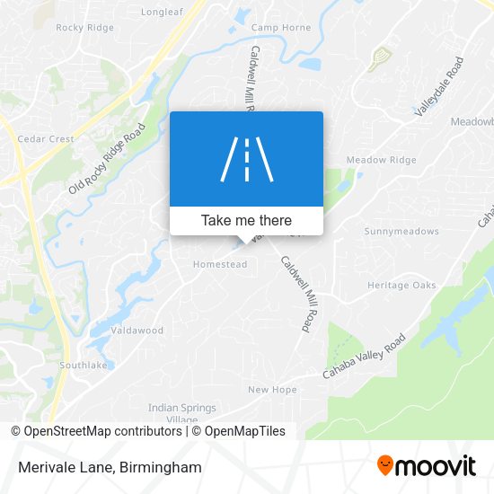 Merivale Lane map