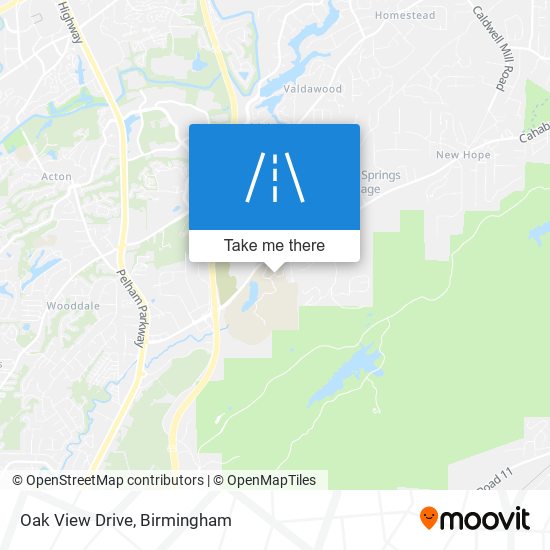 Oak View Drive map