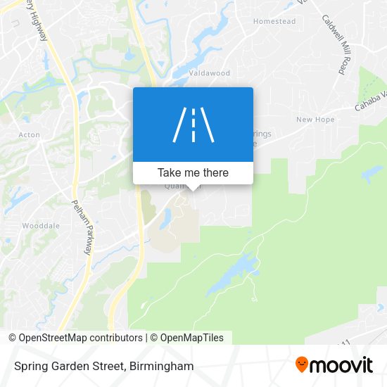 Spring Garden Street map