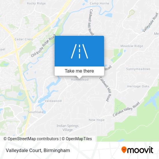 Valleydale Court map