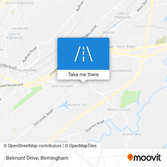 Mapa de Belmont Drive