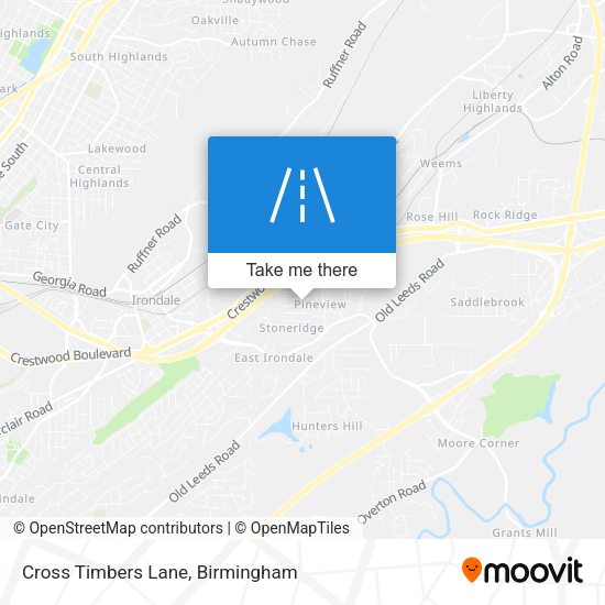 Mapa de Cross Timbers Lane