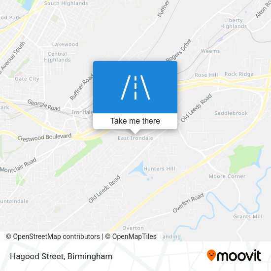 Hagood Street map