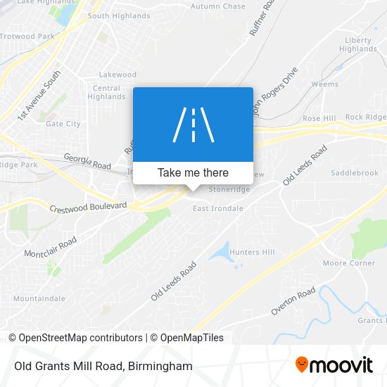 Mapa de Old Grants Mill Road