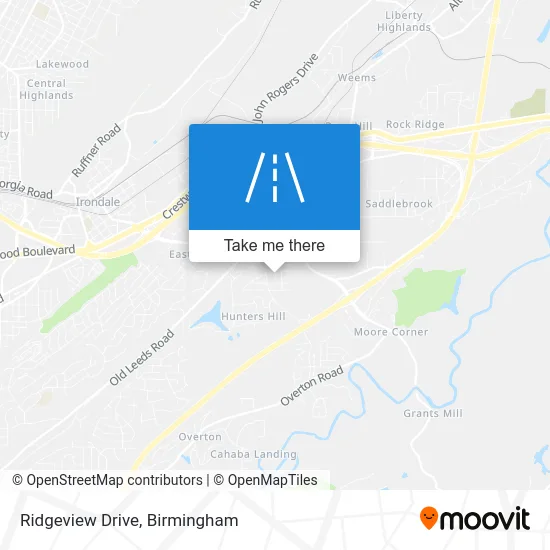 Ridgeview Drive map