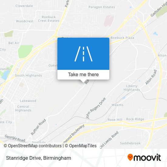 Stanridge Drive map