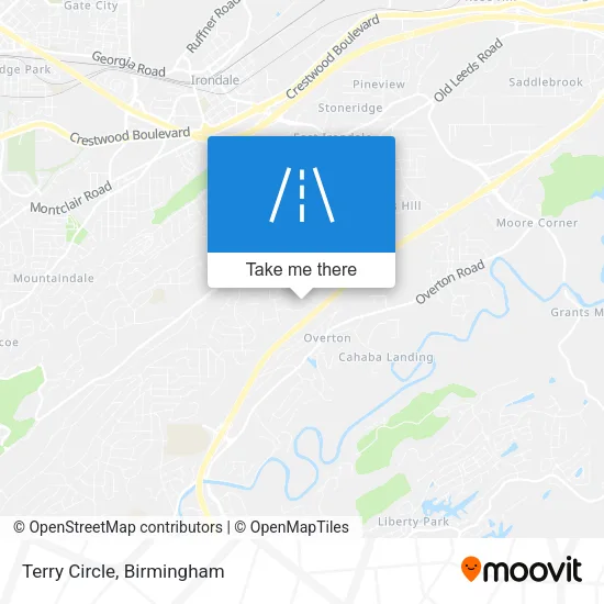 Terry Circle map