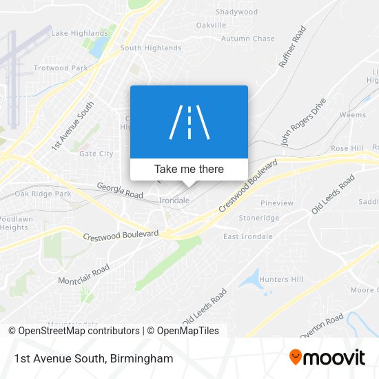 1st Avenue South map
