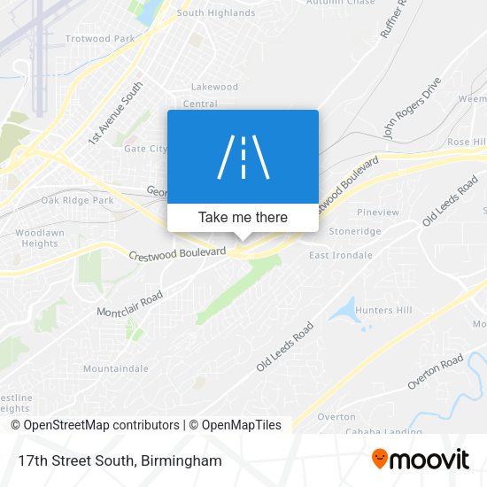 17th Street South map
